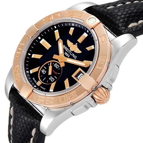 breitling rose gold watch